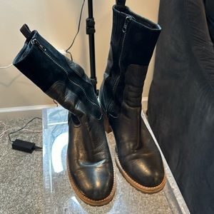 Silent D lug sole bootie